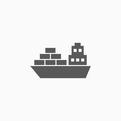 cargo ship icon