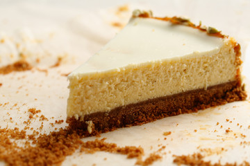 One piece of Cheesecake