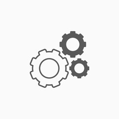 gears icon, gear vector