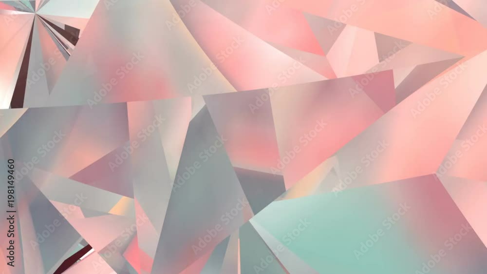 Poster abstract geometric polygonal motion background. video corporate looped animation. 3d rendering