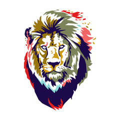 Lion Full color vector