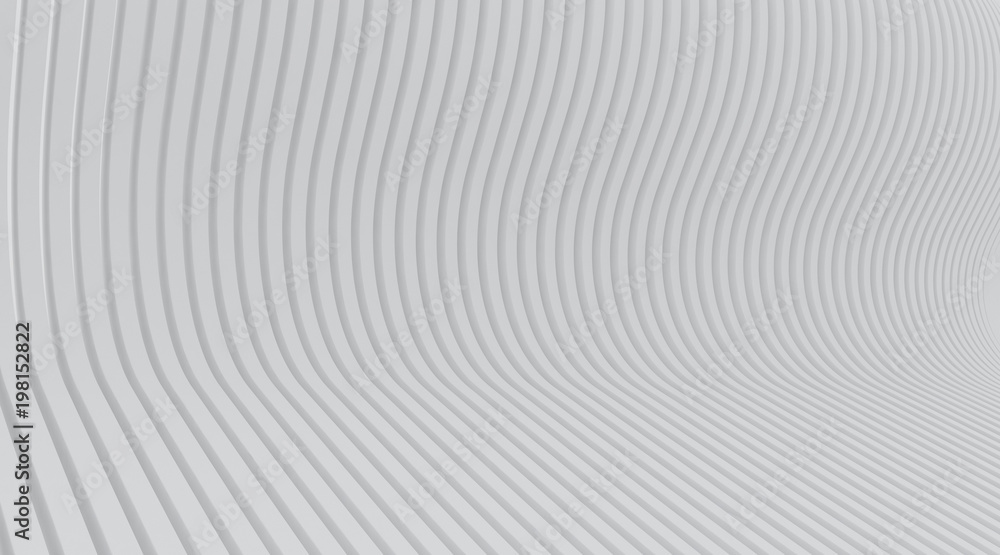 Poster Abstract of white architectural pattern,Concept of future facade design on architecture,3d rendering	