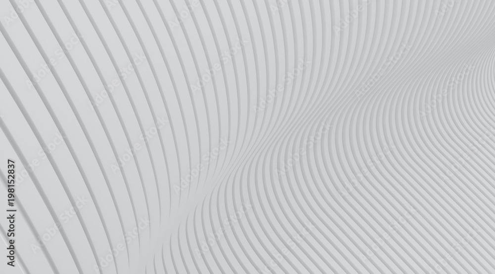 Leinwandbilder abstract of white architectural pattern,concept of future facade design on architecture,3d rendering
