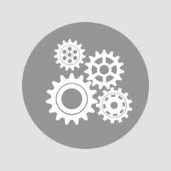 Set of gears. Vector illustration.