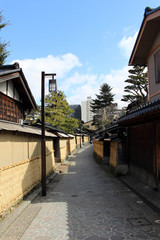 The Nagamachi area, known as samurai district of Kanazawa