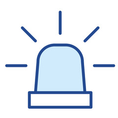 Fototapeta premium Blaulicht Vector Icon