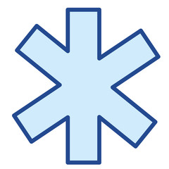 Fototapeta premium Medizin Kreuz Vector Icon