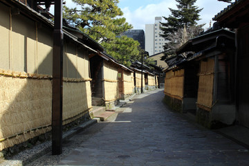 The Nagamachi area, known as samurai district of Kanazawa