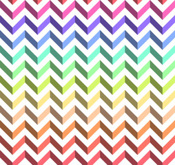 RAINBOW COLORED ZIG ZAG SEAMLESS VECTOR PATTERN. HERRINGBONE TEXTURE.. STRIPED PARALLEL LINES.