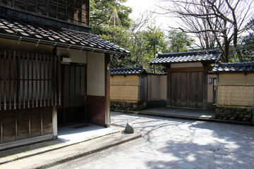 The Nagamachi area, known as samurai district of Kanazawa