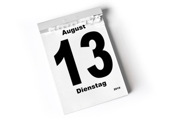 13. August 2019