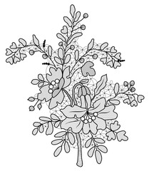 Floral lace tracery