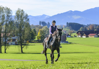 im lockeren Galopp unterwegs