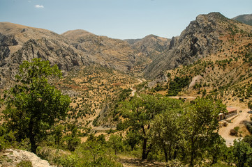 Fototapeta na wymiar Arid landscape. Northern Kurdistan, Turkey