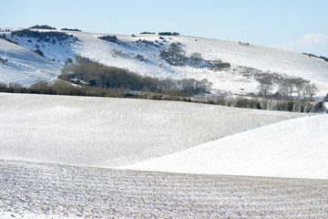 Snow on South Downs