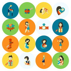 Happy Mothers Day Icons