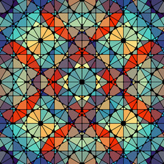 Seamless arabic geometric pattern. Vector traditional muslim background.