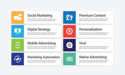 Digital Marketing Infographic Icon Set