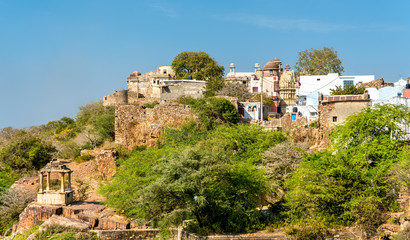 Fototapeta premium View of Chittor Fort, a UNESCO world heritage site in Rajasthan, India
