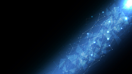 background abstract polygon data technology communication vector design illustration