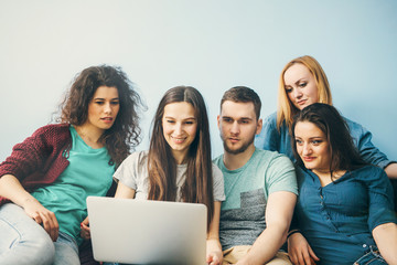 Group of people in circle .Friends using digital devices.Concept. Concepts about friendship,lifestyle,unity,business and teamwork. Concepts about friendship,lifestyle,unity,business and teamwork.
