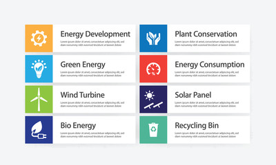 Power and Energy Infographic Icon Set