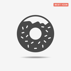 Donut icon. Vector concept illustration for design.