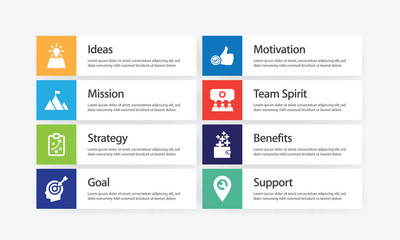 Success Infographic Icon Set