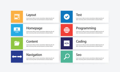 Web Design Infographic Icon Set