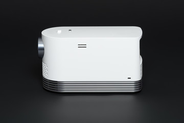 Stylish mini home cinema LED projector, lightweight tech gadget