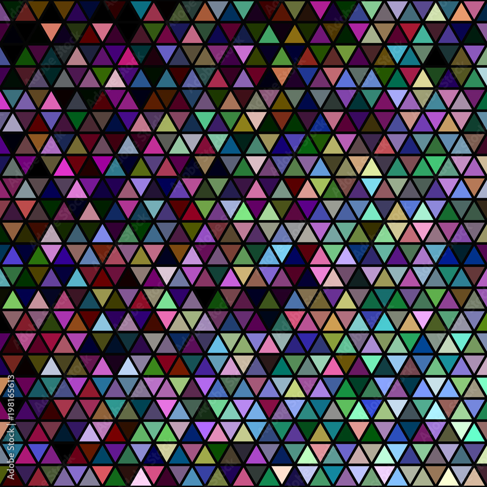 Poster abstract retro triangle grid background - vector graphic design