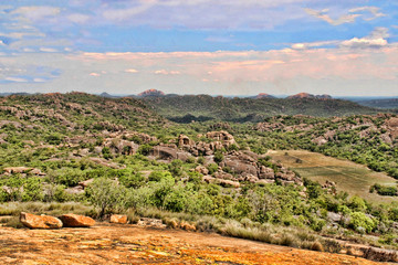 Beautiful rocky formations of Matopos National Park, Zimbabwe