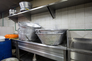 A Real Grungy Dirty Restaurant Industrial & Commercial Kitchen equipment