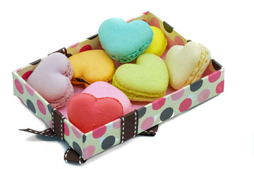 assortments of pastel color macaroons
