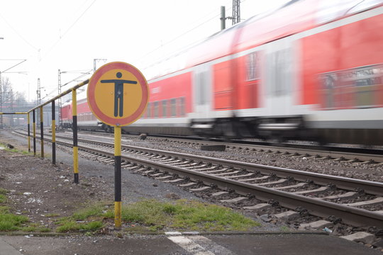 Zug in Fahrt