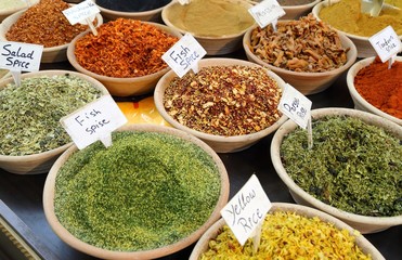 Spices and herbs.