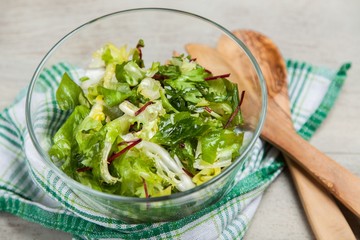 Fresh green salad