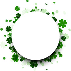 St. Patrick's day round background.