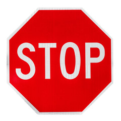 Stop traffic road sign