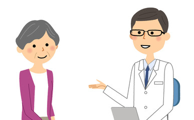 白衣の男性　問診　診察