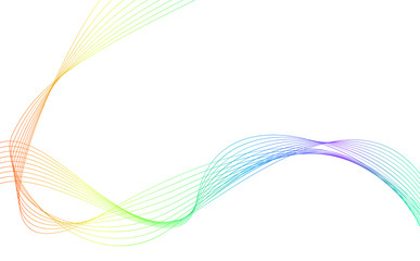 rainbow color abstract wave background template