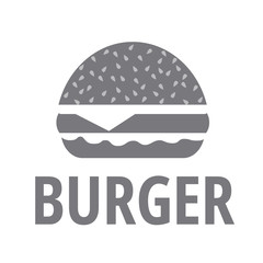 Tasty burger vector from a fast food with meat, cheese, and salads. Vector Illustration.