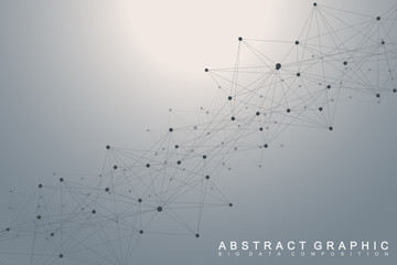 Global network connection. Network and big data visualization background. Global business. Vector Illustration.