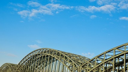 Hohenzollernbrücke in Köln, Eisenbahnbrücke