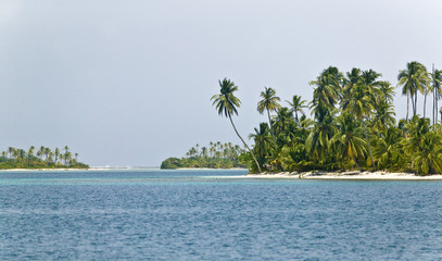 Insellandschaft in Kuna Jala,San Blas Archipel, Panama