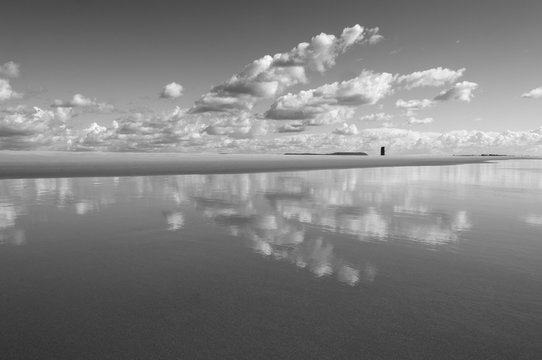 Tones of sand and sky