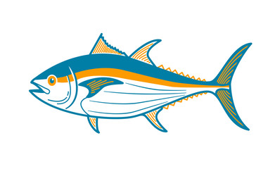 Obraz premium illustration of tuna