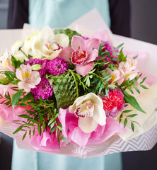 nice bouquet in the hands