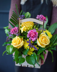 nice bouquet in the hands