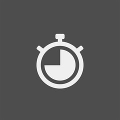 Stopwatch flat vector icon